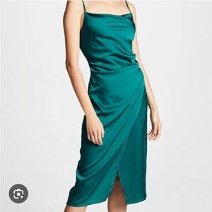 re:named Green Slip Dress